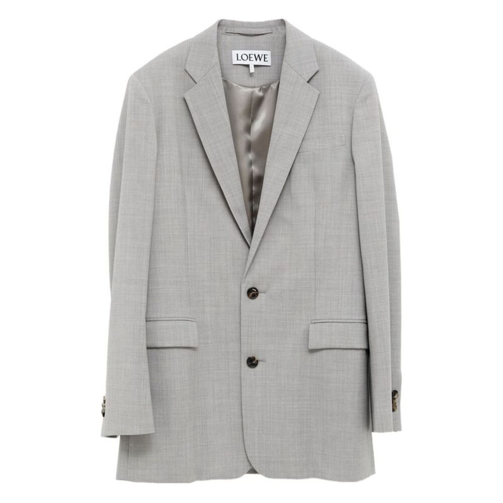 Loewe Men Wool Single-Breasted Jacket